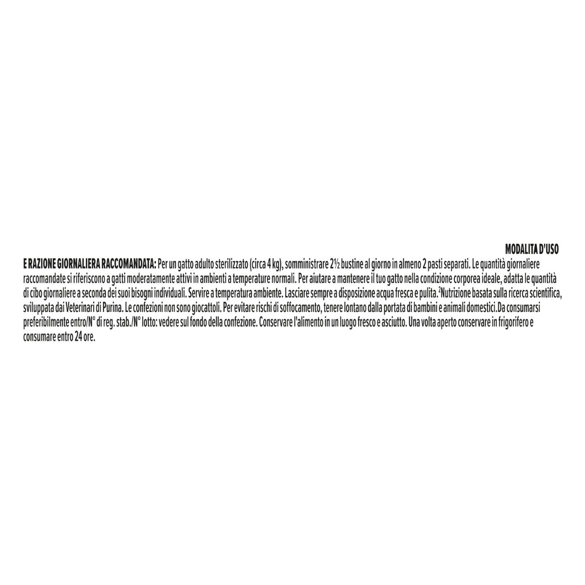 PURINA® PRO PLAN® Adult STERILISED MAINTENANCE MULTIPACK con pesce bianco in salsa