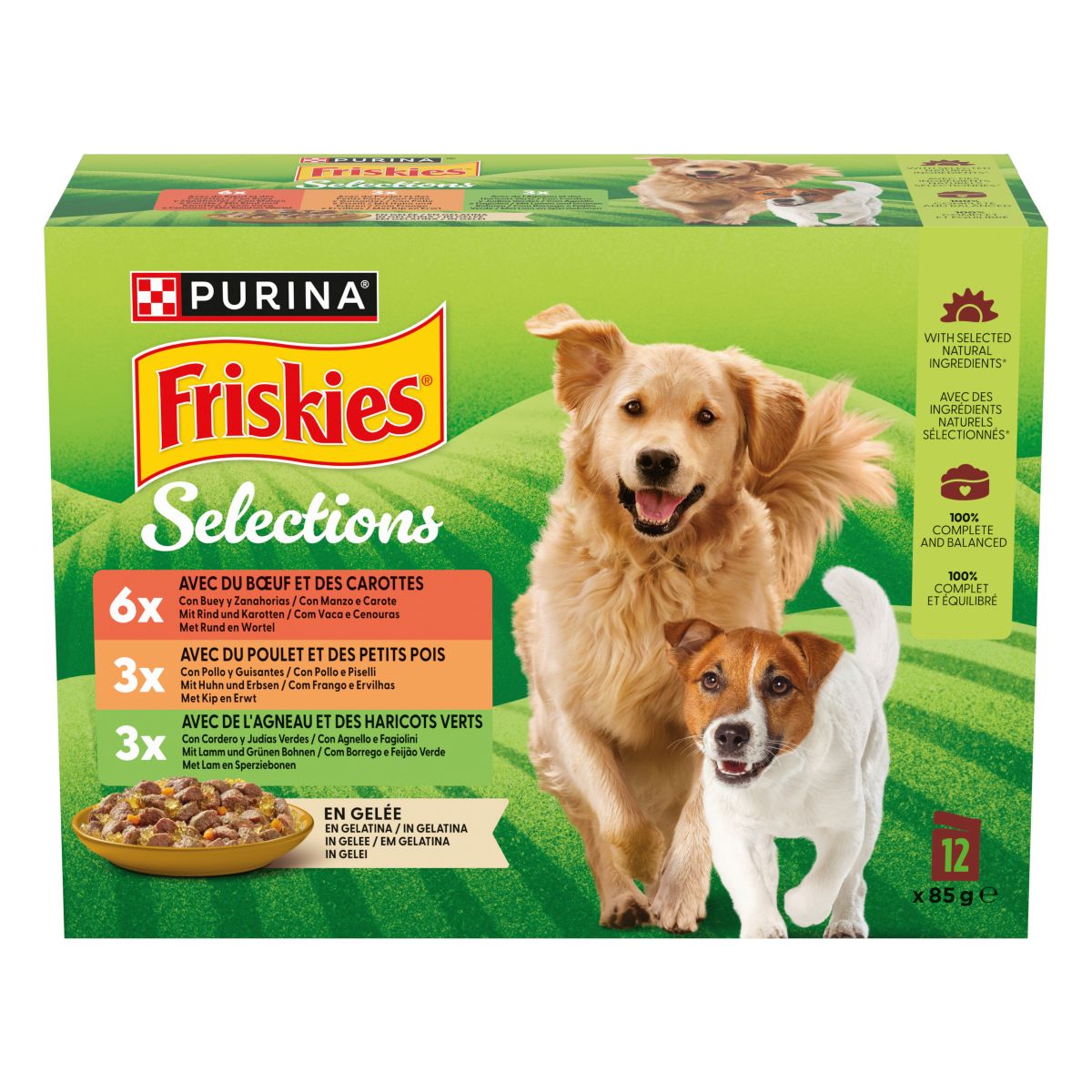 PURINA® FRISKIES® Selection Bocconcini MULTIPACK da 12 - Vari Gusti
