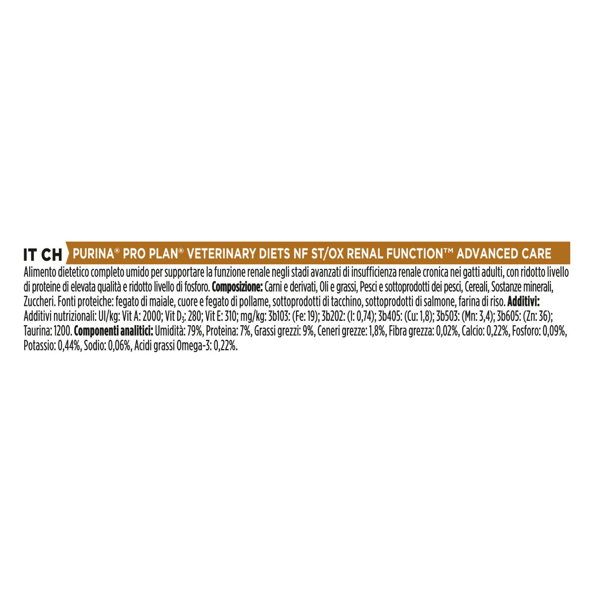 PURINA PRO PLAN VETERINARY DIETS umido gatto NF Renal FunctionTM Advanced Care