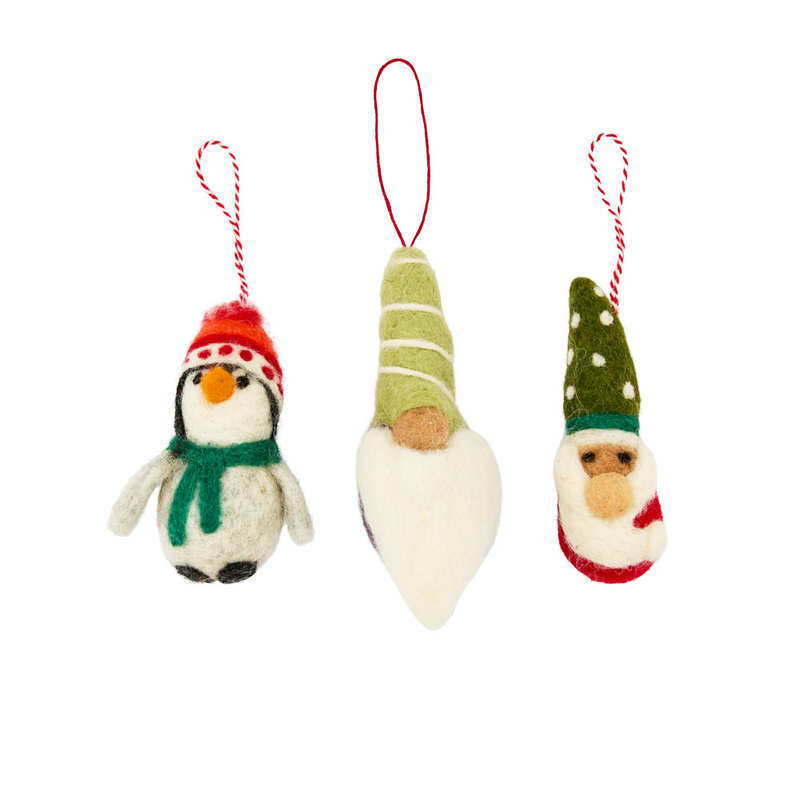 Set di decorazioni natalizie in feltro