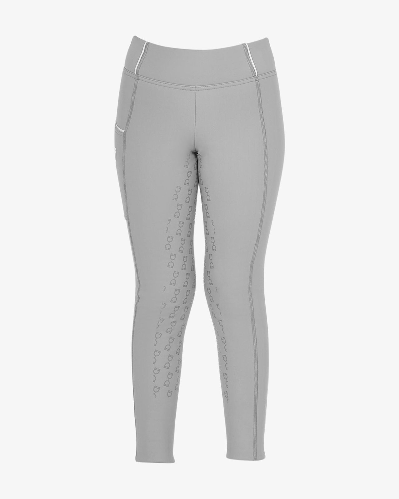Girls' slim fit grip leggings with logo