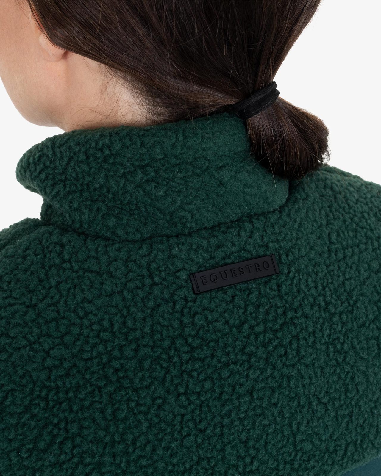 Women's vest with teddy fleece inserts