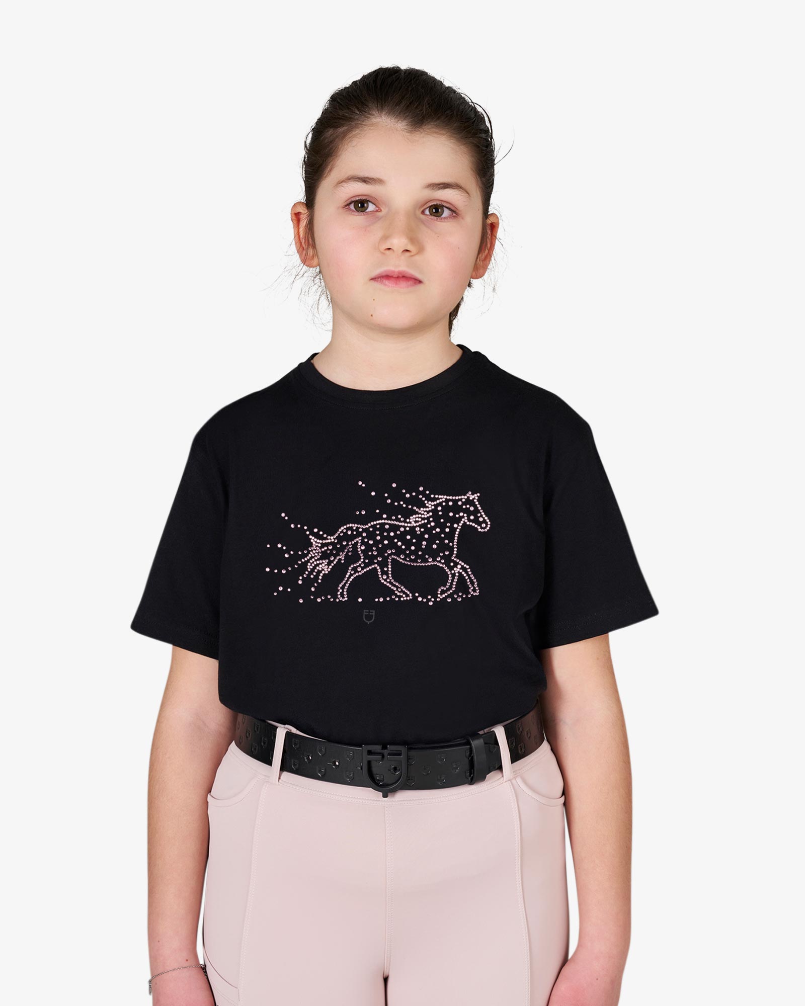 T-shirt bambina Stone Horse in cotone