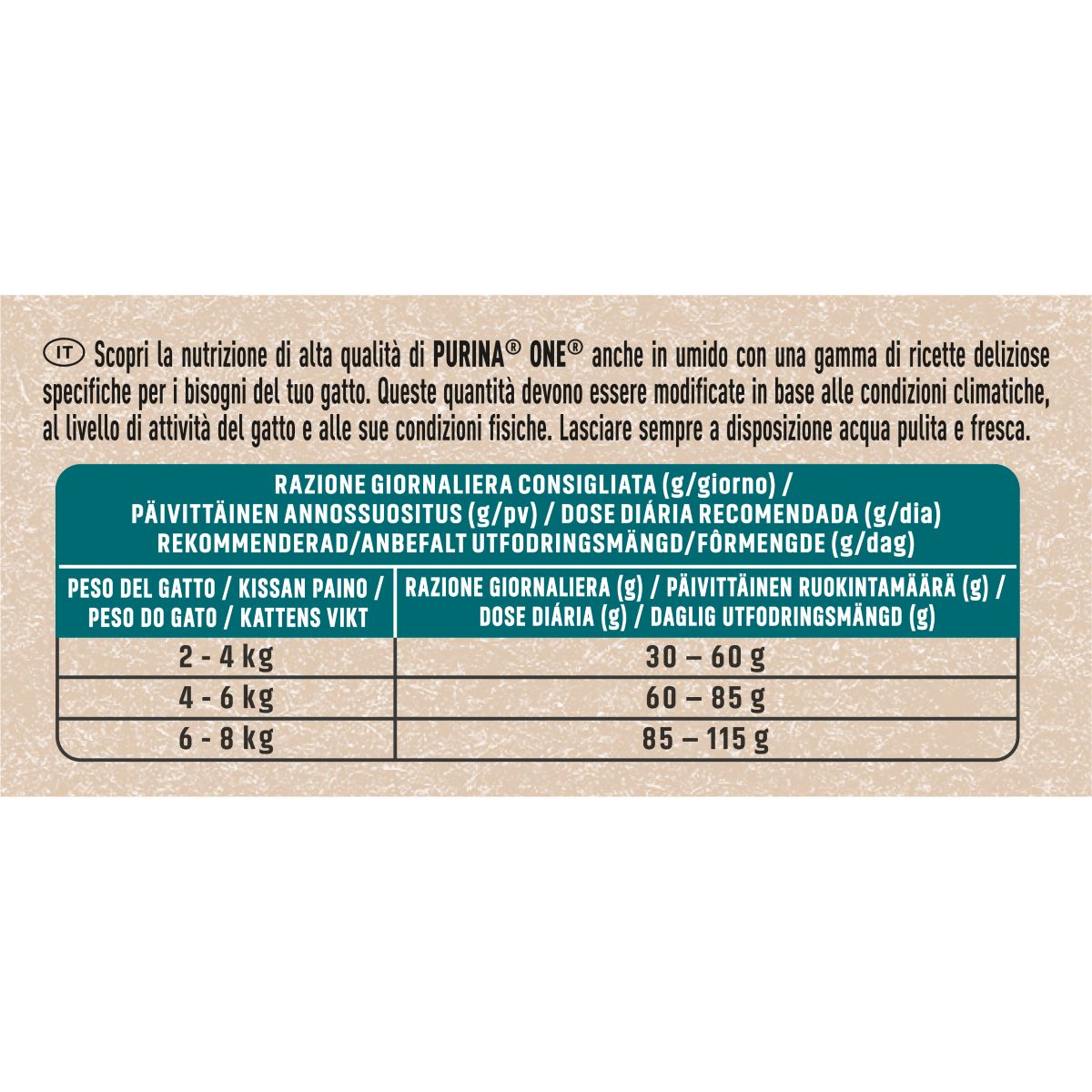 PURINA ONE® Bifensis Adult, Secco Gatto Grain Free ricco in Salmone