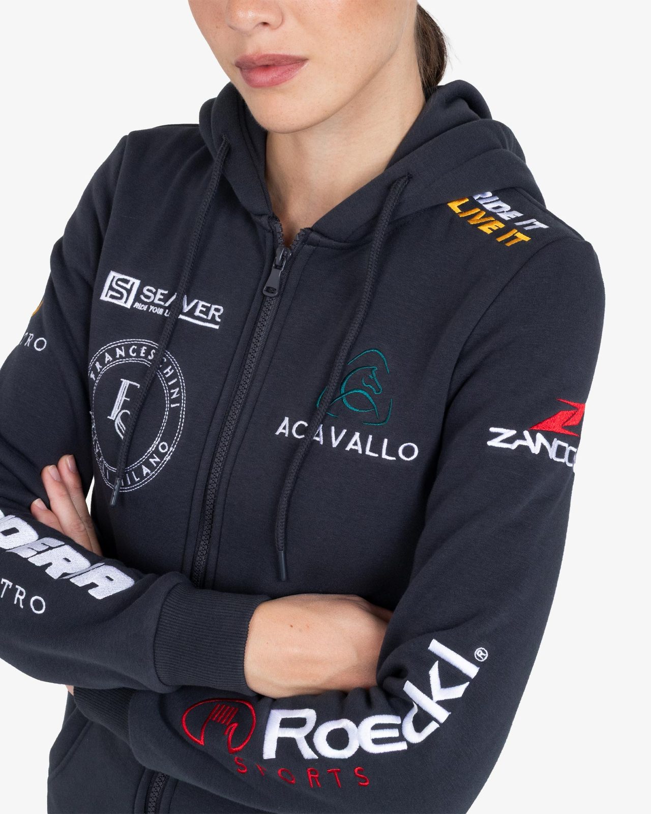 Women's multi-logo hoodie S26 design