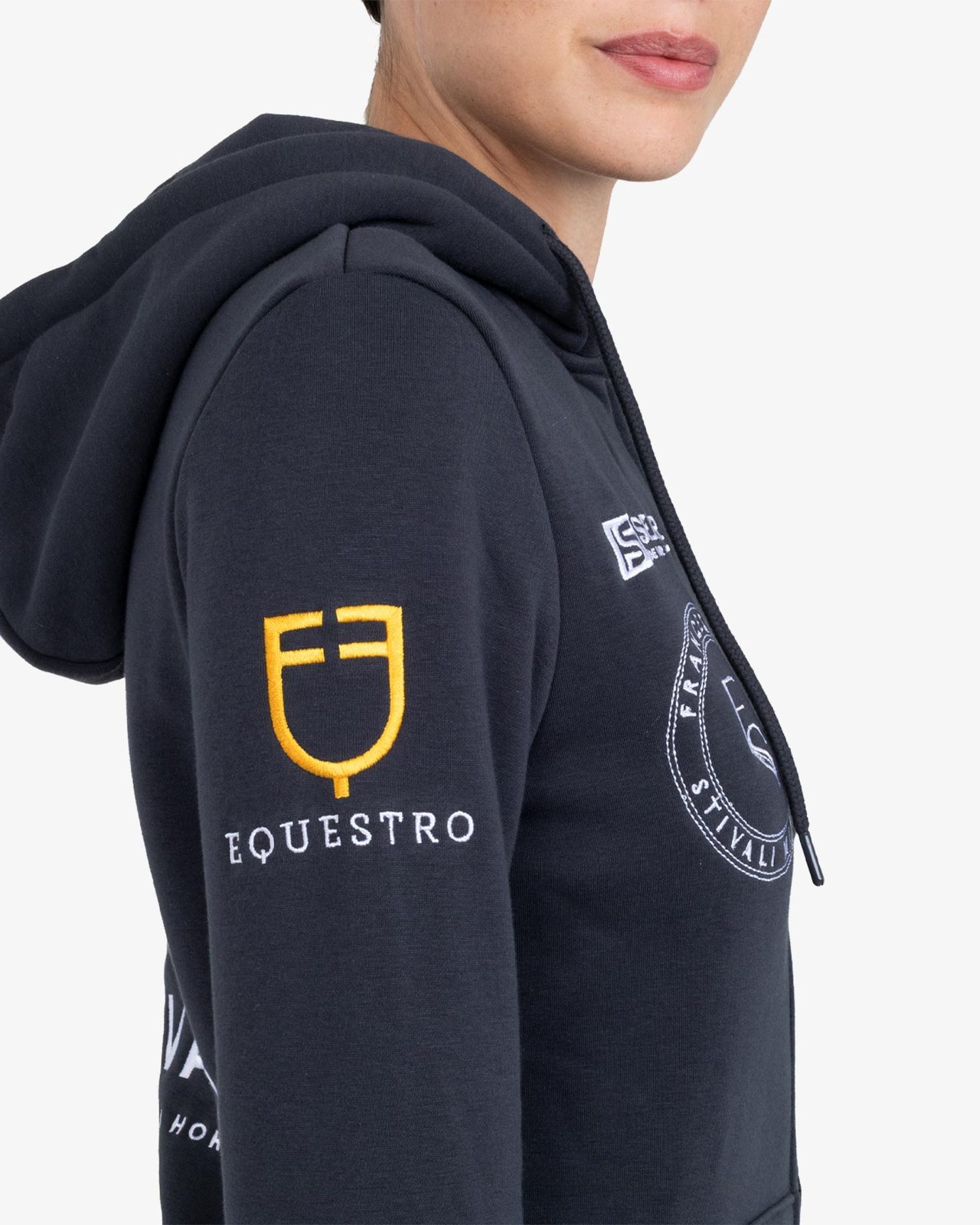 Women's multi-logo hoodie S26 design