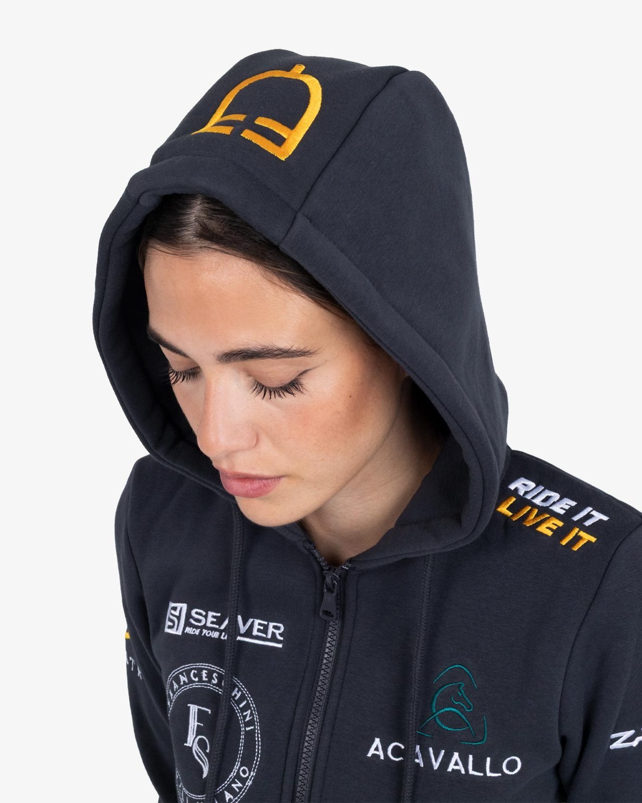 Women's multi-logo hoodie S26 design