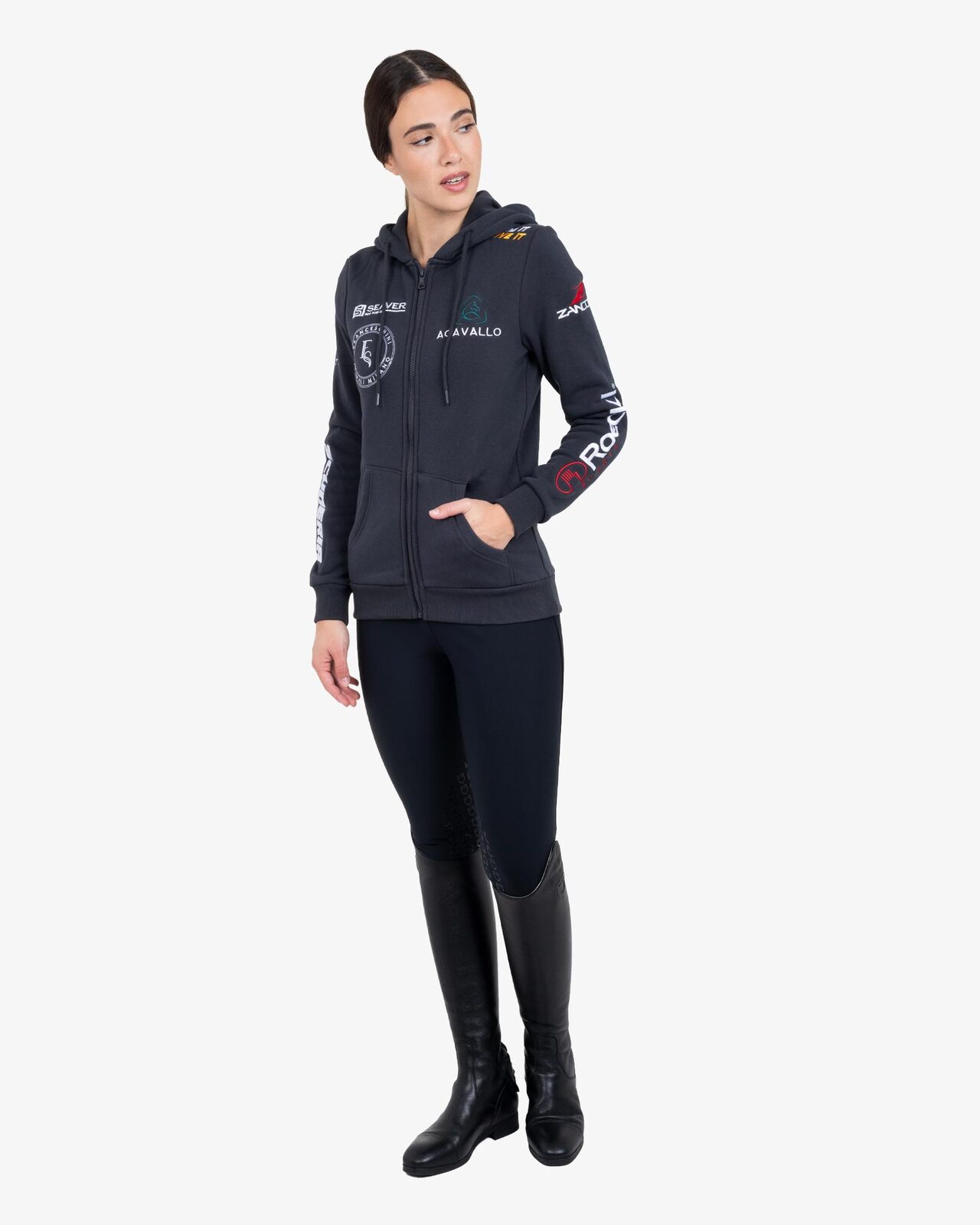Women's multi-logo hoodie S26 design