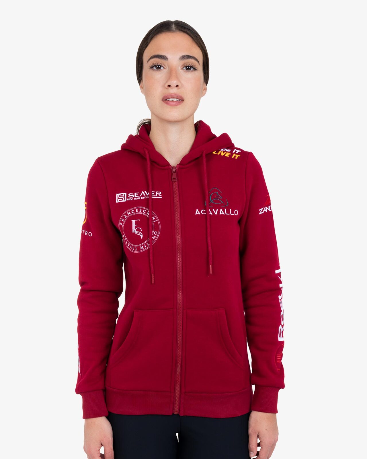Women's multi-logo hoodie S26 design