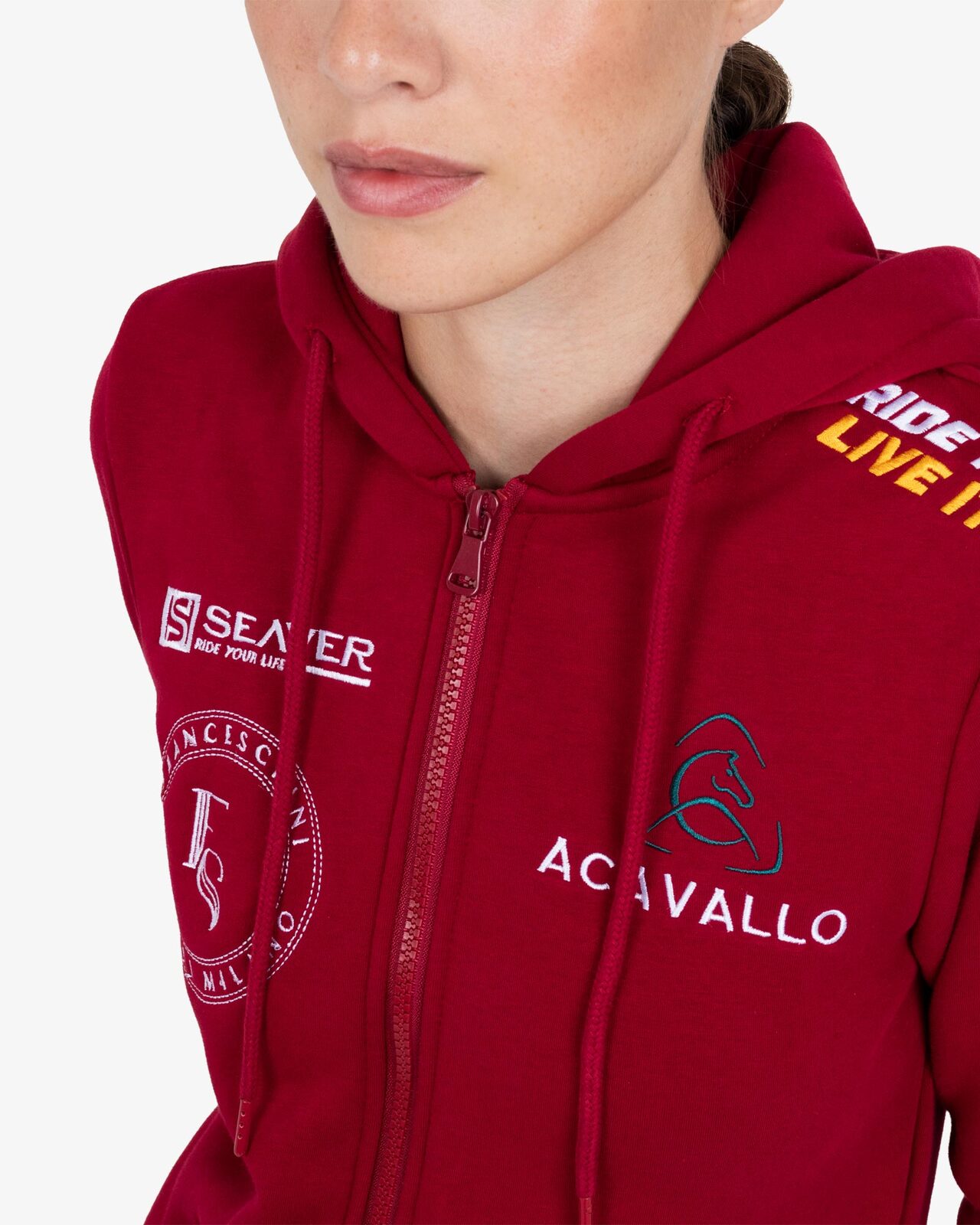 Women's multi-logo hoodie S26 design