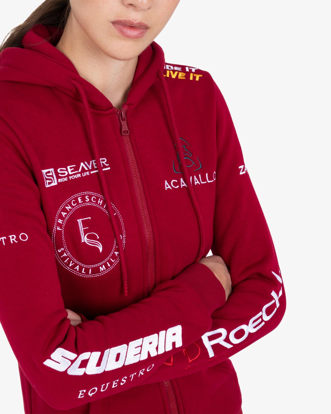 Women's multi-logo hoodie S26 design