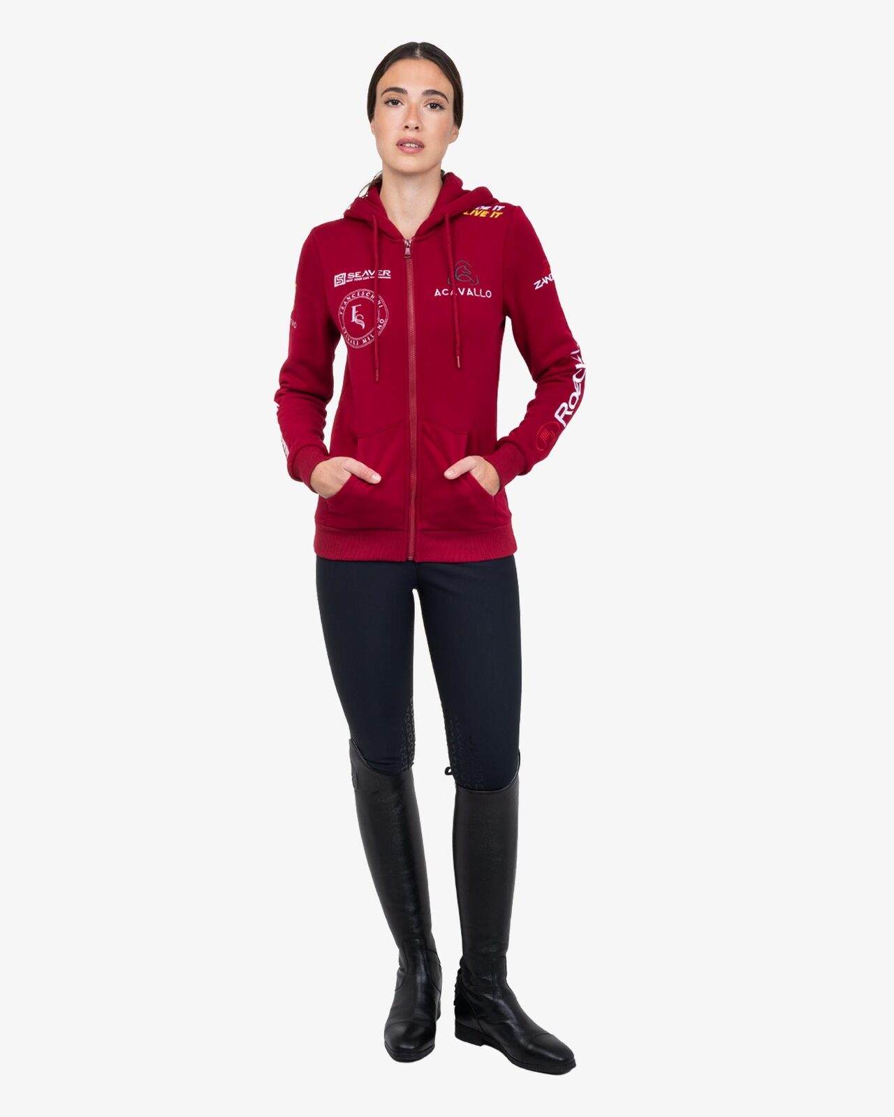 Women's multi-logo hoodie S26 design