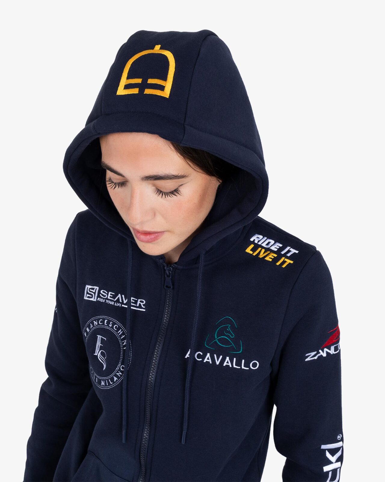 Women's multi-logo hoodie S26 design