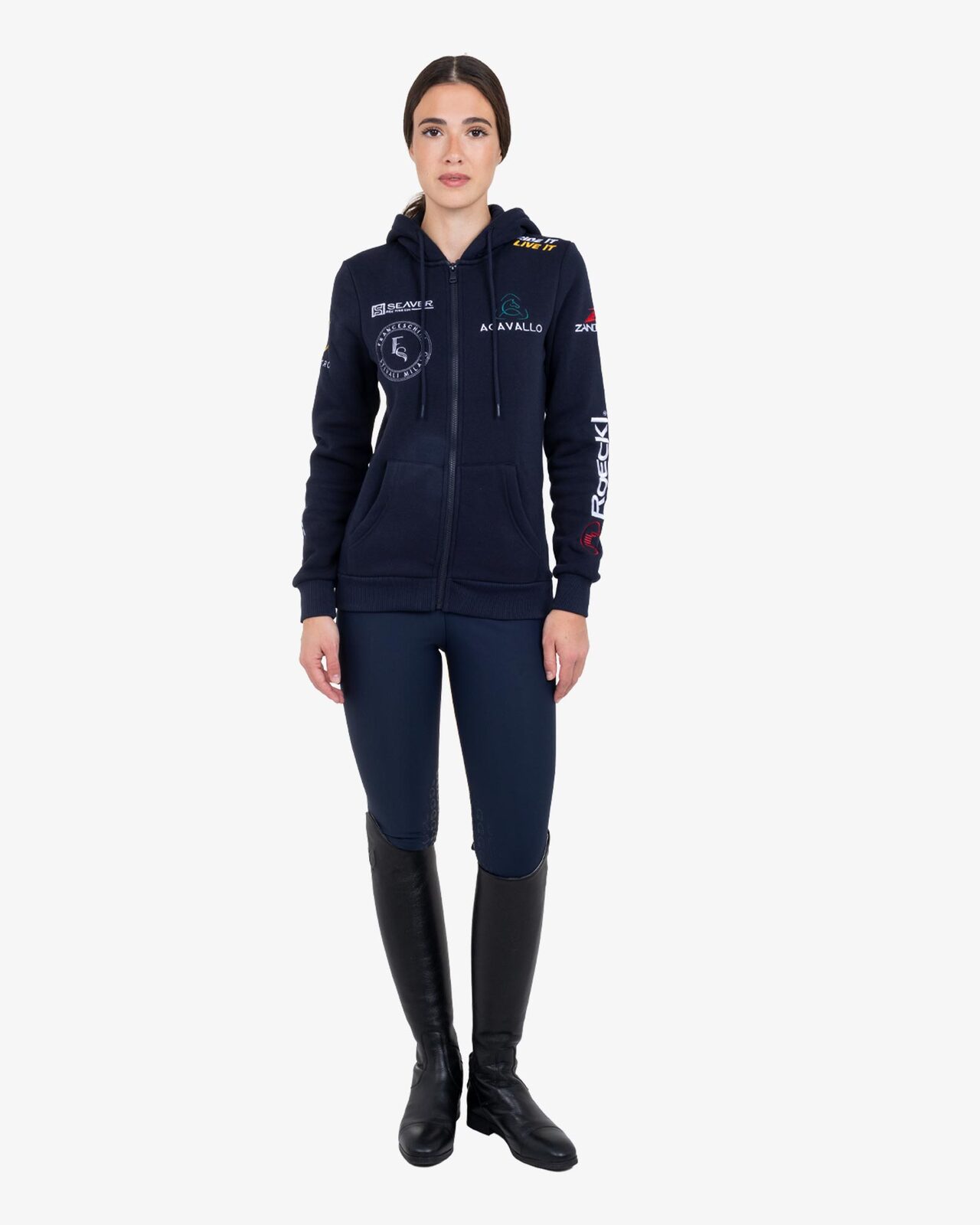 Women's multi-logo hoodie S26 design