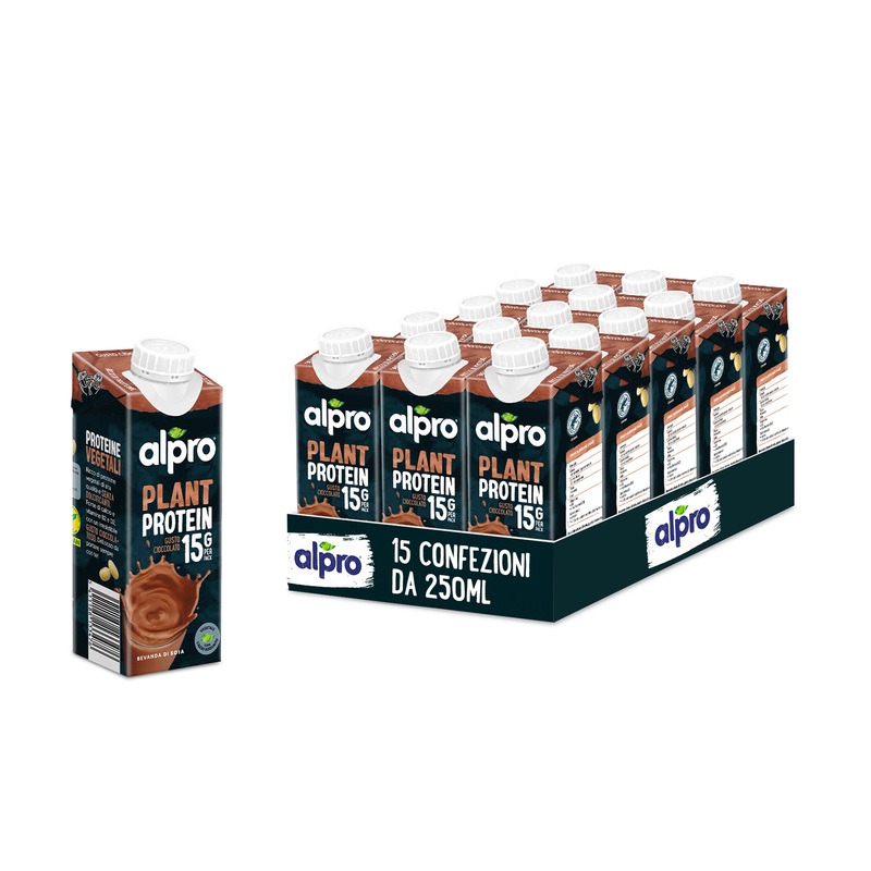 ALPRO PROTEIN Soia gusto Cioccolato | Alproshop.it 15 Confezioni da 250 ml