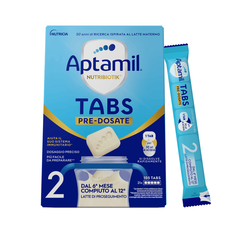 APTAMIL NUTRIBIOTIK TABS 2 Latte di proseguimento Tabs pre-dosate
